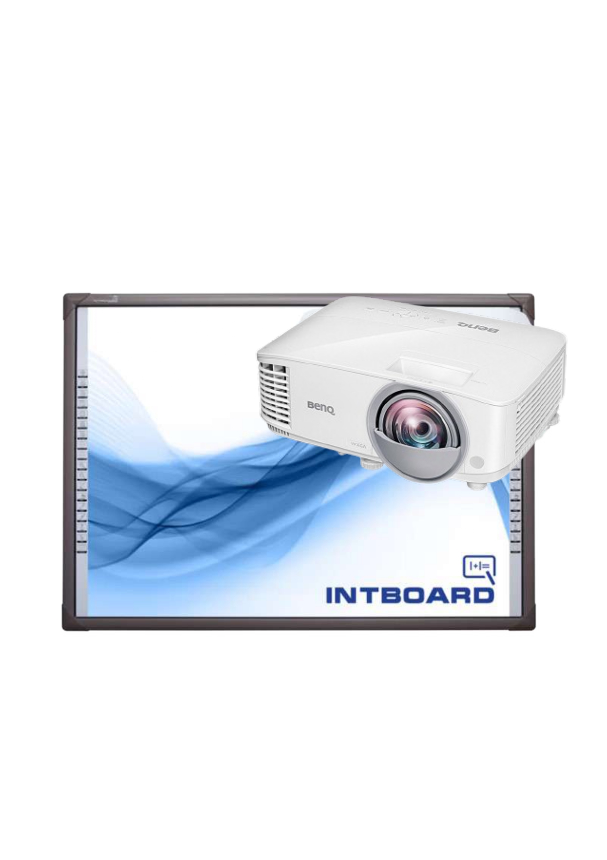 Інтерактивна дошка Intboard 82" UT-TBI82S та короткофокусний проєктор Benq MX808STH (9H.JMG77.13E)